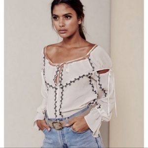 For Love and Lemons Sheer Blouse